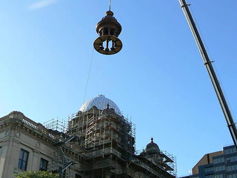 Old Onondaga County Courthouse cupola placement