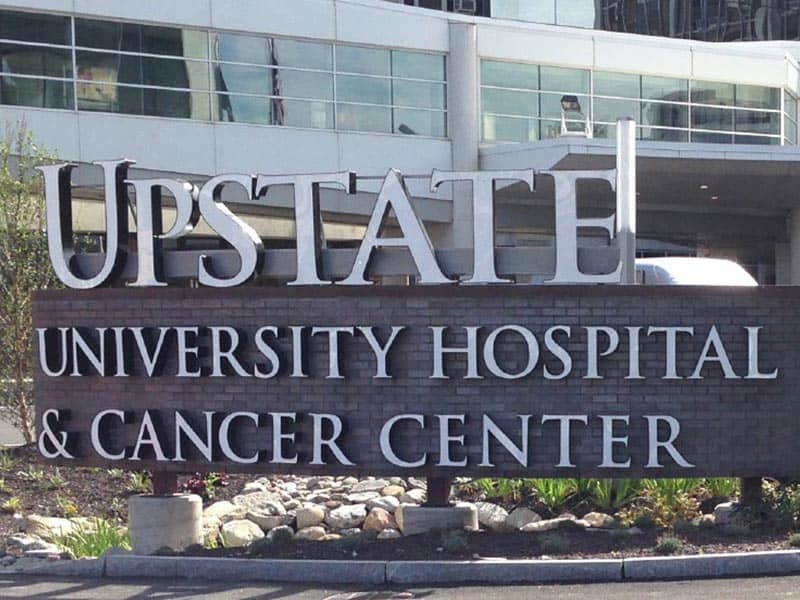 SUNY Upstate Medical University Clinical Cancer Center rain garden
