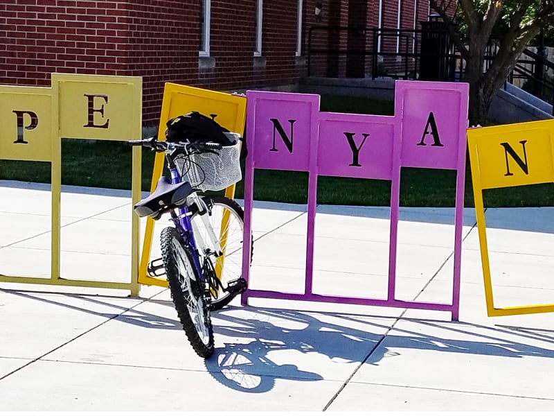 Penn Yan Public Library bike rack